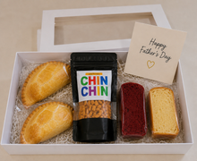 Load image into Gallery viewer, Father’s Day Mixed Treat Box | Cake, Meat Pies &amp; Chinchin