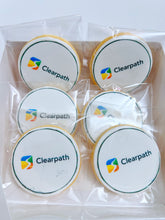 Load image into Gallery viewer, Custom Logo Cookies | Branded Corporate Cookies | Personalized Business Gifts| Print Edible Image