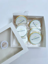 Load image into Gallery viewer, Custom Logo Cookies | Branded Corporate Cookies | Personalized Business Gifts| Print Edible Image