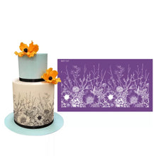 Load image into Gallery viewer, Mesh Cake Stencil : Flowers in a Field
