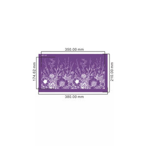 Mesh Cake Stencil : Flowers in a Field