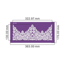 Load image into Gallery viewer, Mesh Cake Stencil : Lace Filigree Crown