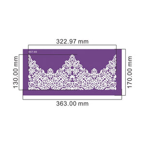 Mesh Cake Stencil : Lace Filigree Crown