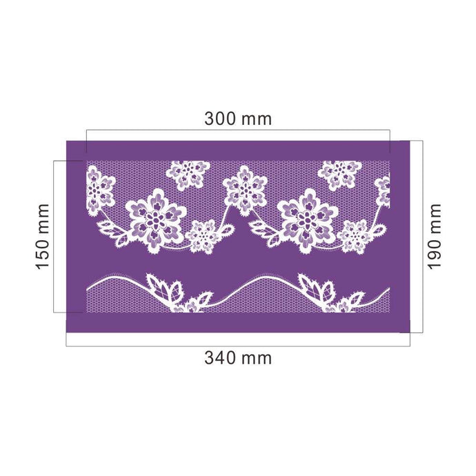 Mesh Cake Stencil: Lace Flower