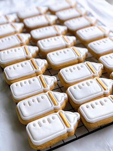 Baby Milk Bottle  Fondant cookies