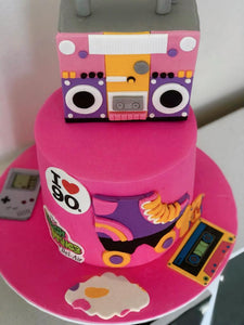 90's Themed Cake