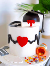 Load image into Gallery viewer, Graduation Cake (Nurse Theme)