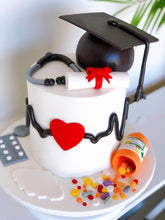 Load image into Gallery viewer, Graduation Cake (Nurse Theme)