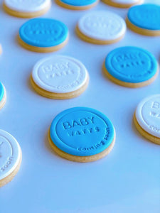 Baby Shower Cookies - Round
