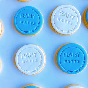 Baby Shower Cookies - Round