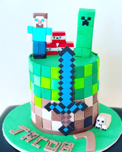 Minecraft Inspired Cake