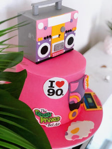90's Themed Cake