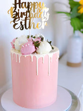 Load image into Gallery viewer, Chocolate Drips And Strawberry Toppings Buttercream  Cake