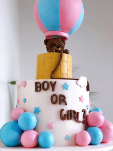 Gender Reveal Cake (Hot Air Balloon)